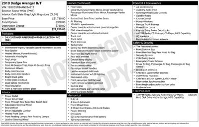 2010 Dodge Avenger R/T