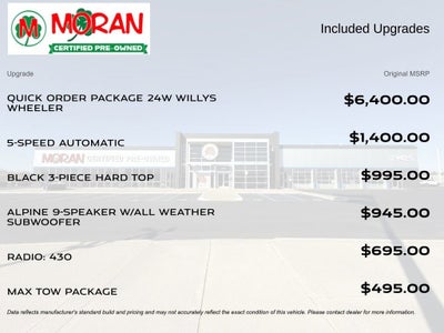 2017 Jeep Wrangler Unlimited Willy Wheeler 4x4