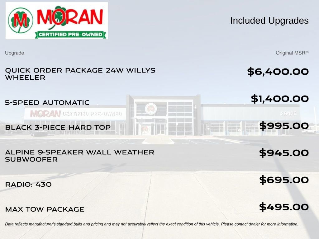 2017 Jeep Wrangler Unlimited Willy Wheeler 4x4