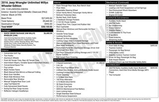 2016 Jeep Wrangler Unlimited Willys Wheeler