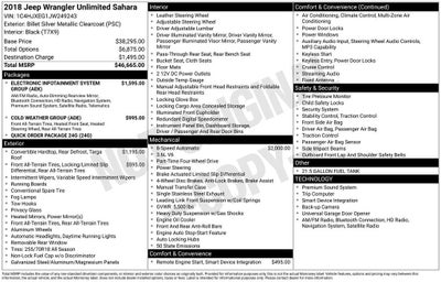 2018 Jeep Wrangler Unlimited Sahara 4x4