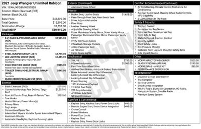 2021 Jeep Wrangler Unlimited Rubicon 4x4