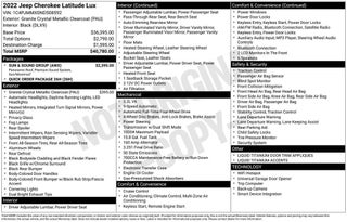 2022 Jeep Cherokee Latitude Lux 4x4