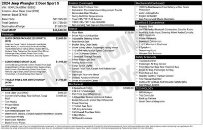 2024 Jeep Wrangler Sport S