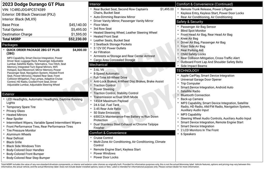 2023 Dodge Durango GT Plus AWD