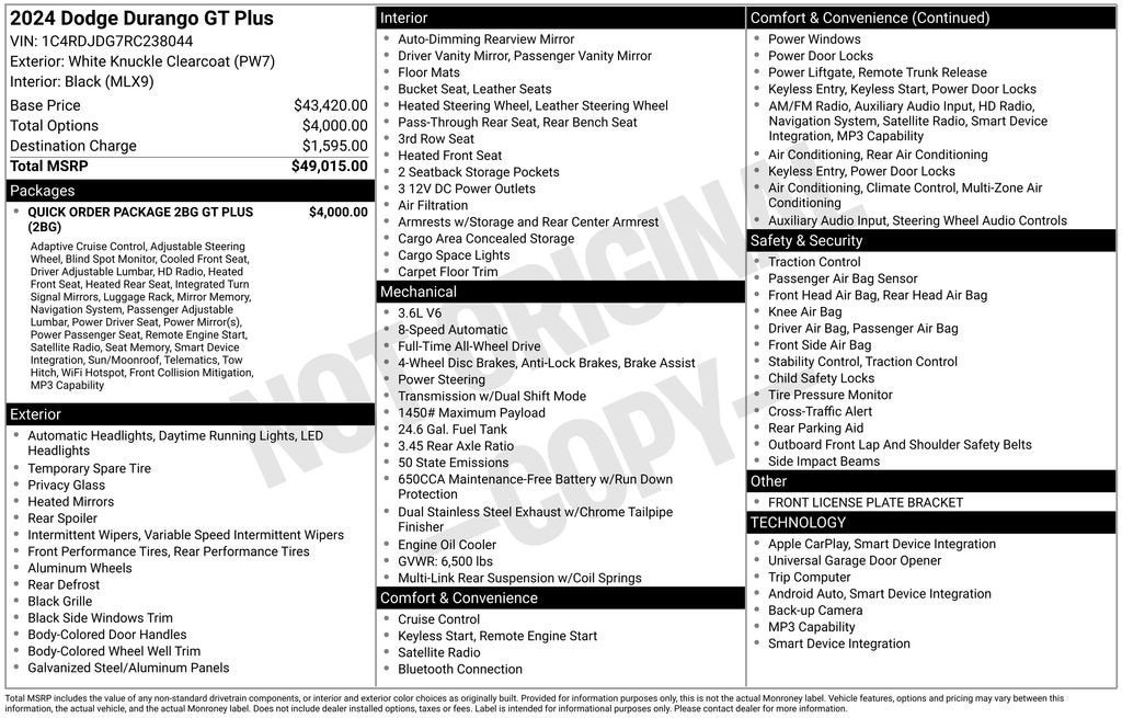 2024 Dodge Durango GT Plus
