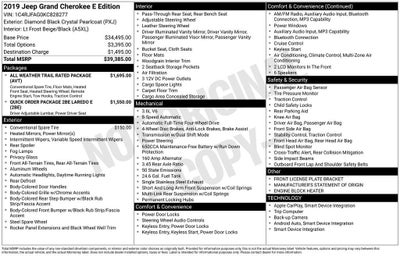 2019 Jeep Grand Cherokee Laredo E