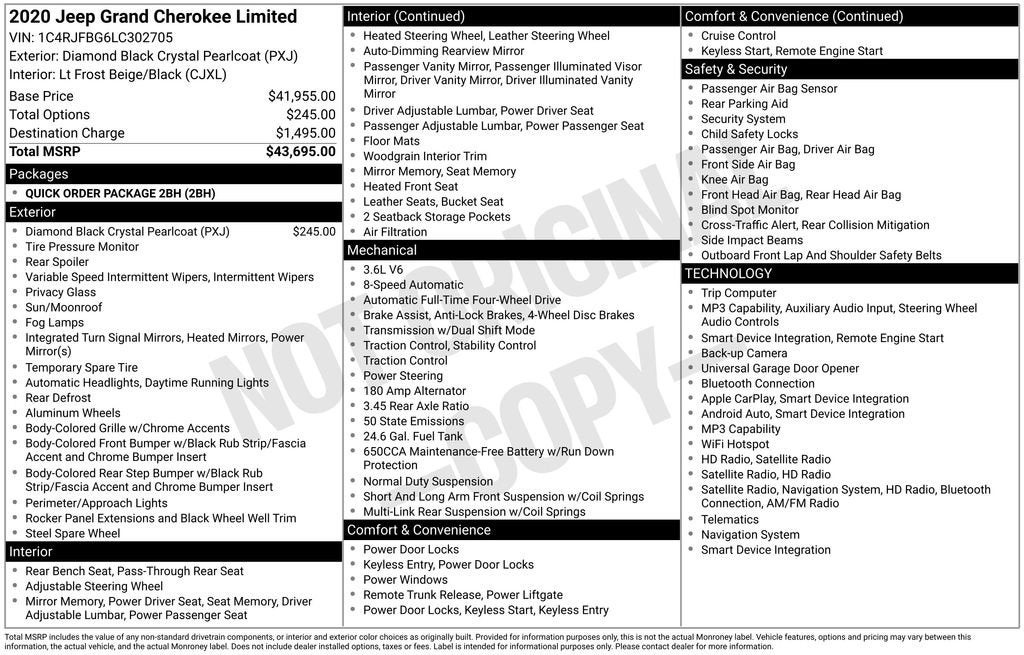 2020 Jeep Grand Cherokee Limited