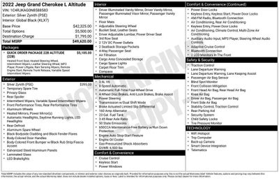 2022 Jeep Grand Cherokee L Altitude 4x4
