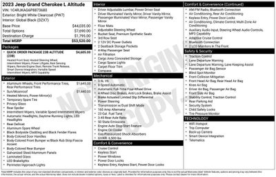 2023 Jeep Grand Cherokee L Altitude 4x4
