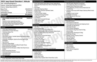 2023 Jeep Grand Cherokee L Altitude 4x4