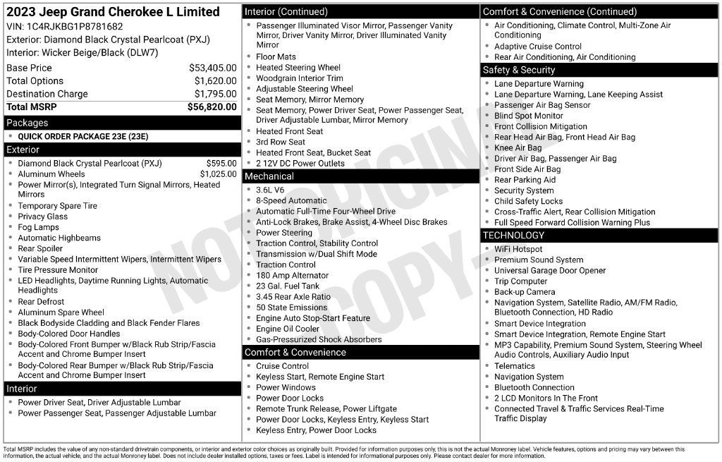 2023 Jeep Grand Cherokee L Limited