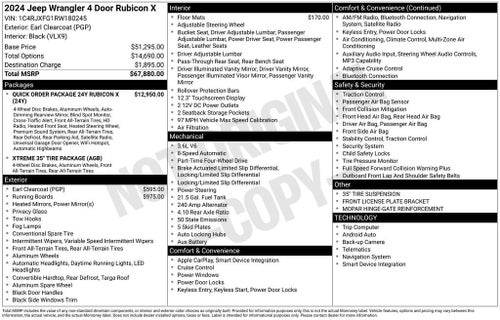 2024 Jeep Wrangler 4-Door Recon 4x4