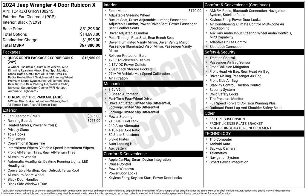 2024 Jeep Wrangler 4-Door Recon 4x4