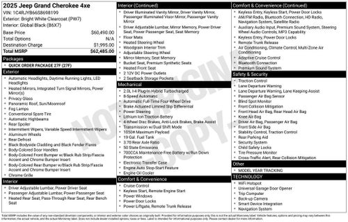 2025 Jeep Grand Cherokee 4xe Base