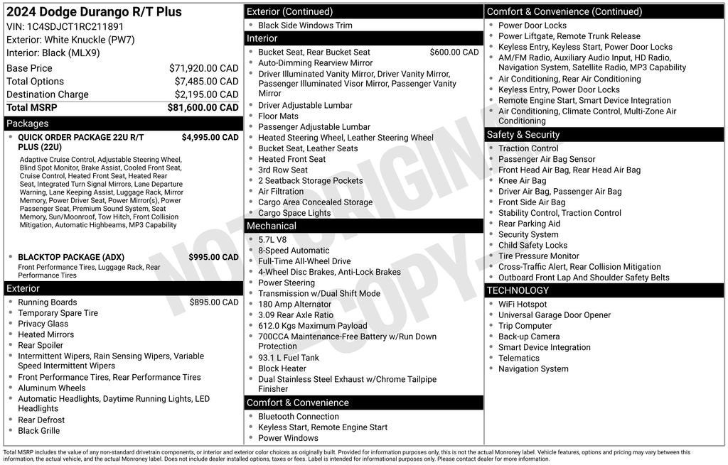 2024 Dodge Durango R/T