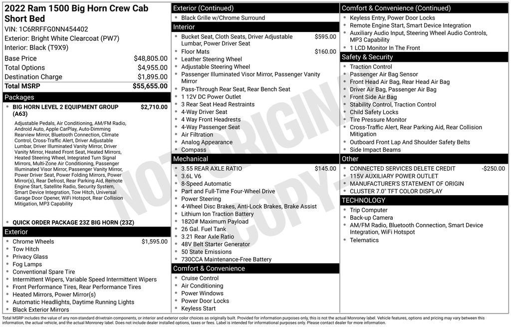2022 RAM 1500 Big Horn
