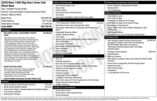 2020 RAM 1500 Big Horn Crew Cab 4x4 5'7" Box