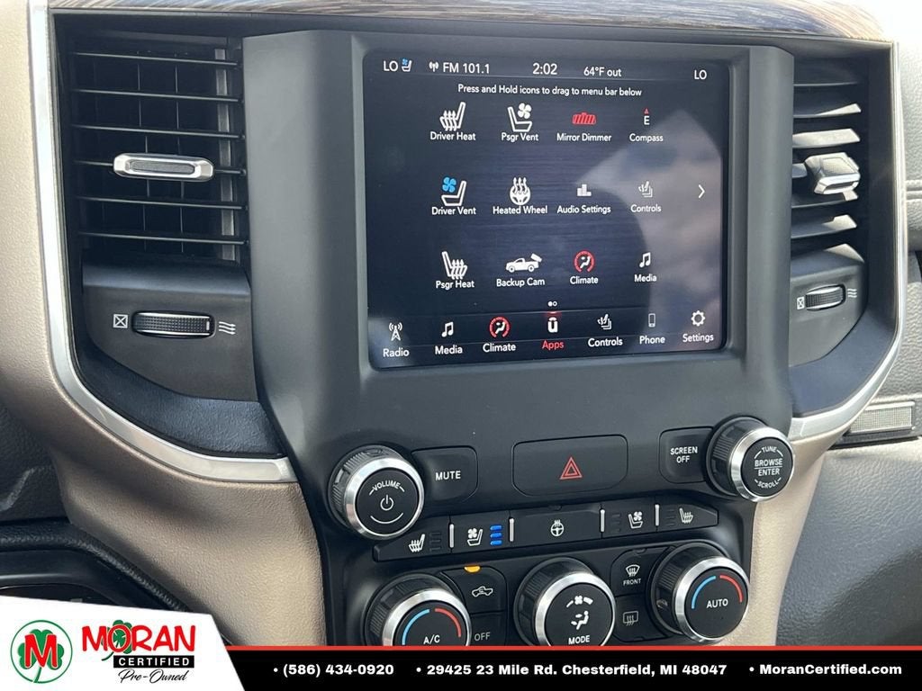 2020 RAM 1500 Laramie Crew Cab 4x4 5'7" Box