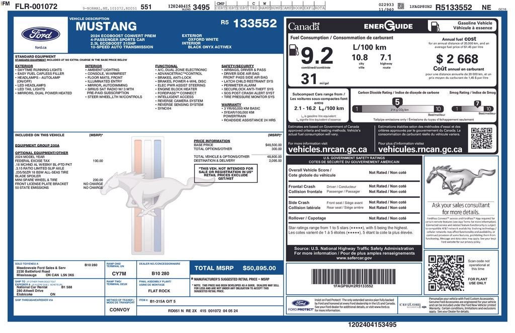 2024 Ford Mustang EcoBoost