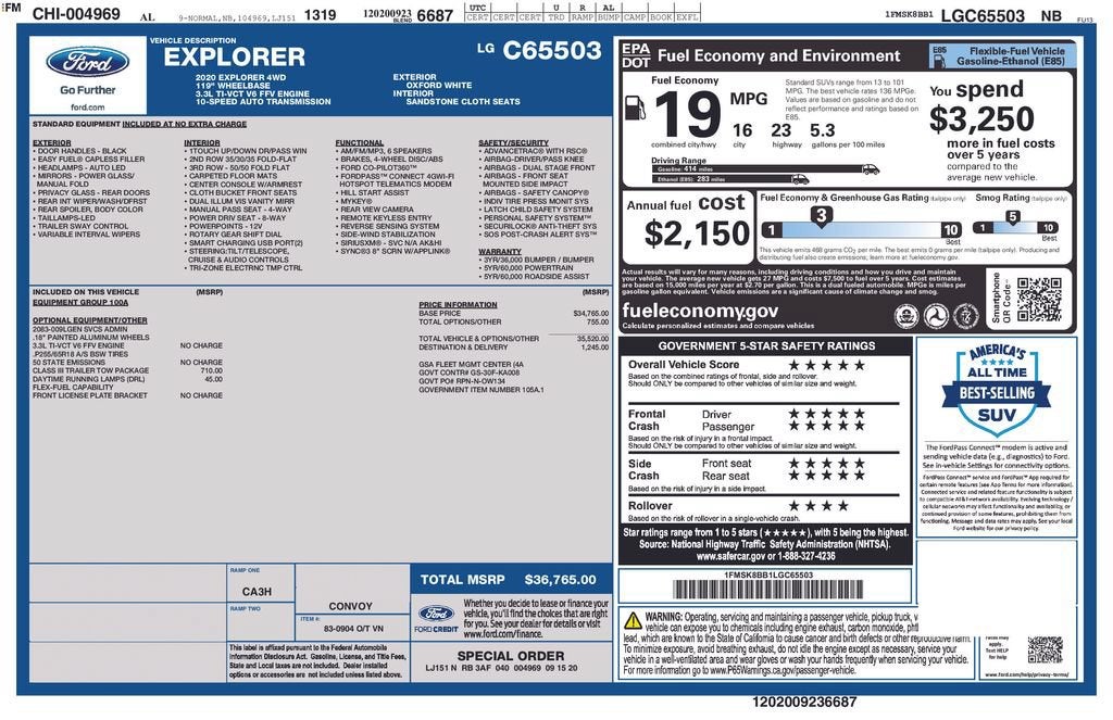 2020 Ford Explorer Base