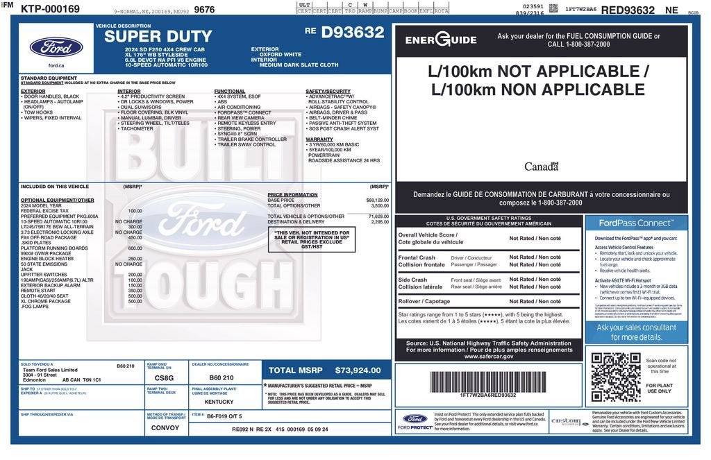 2024 Ford Super Duty F-250 SRW XL