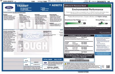 2025 Ford Transit Cargo Van T250 RWD LOW RF