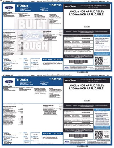 2023 Ford Transit Cargo Van T250 LOW RF AWD