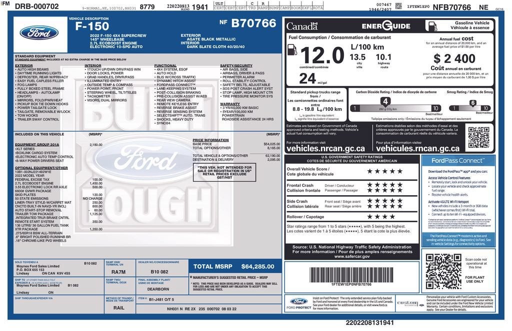 2022 Ford F-150 XL