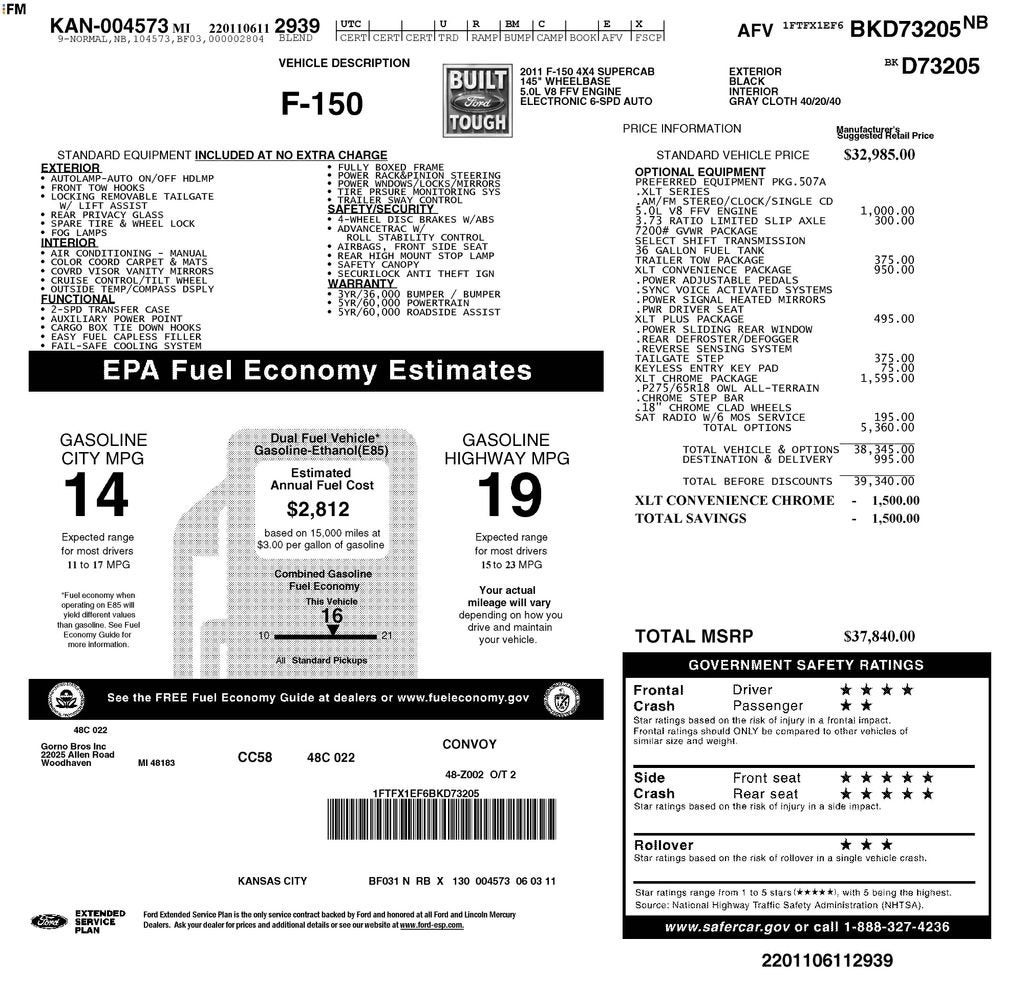 2011 Ford F-150 XL