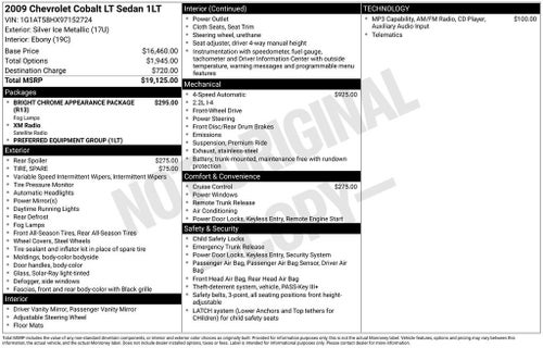 2009 Chevrolet Cobalt LT w/1LT
