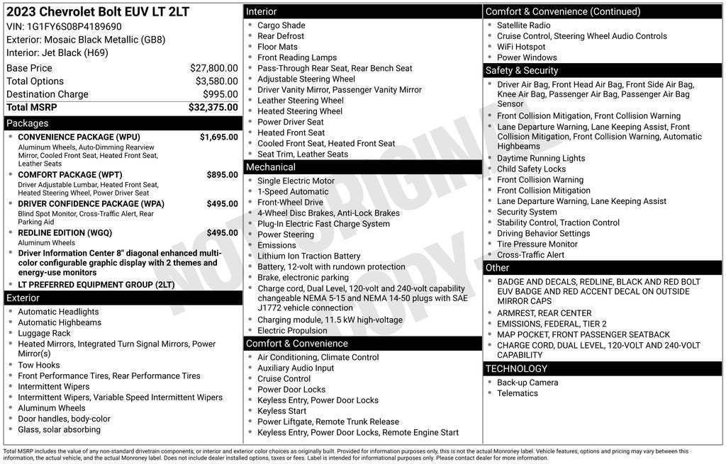2023 Chevrolet Bolt EUV LT Redline
