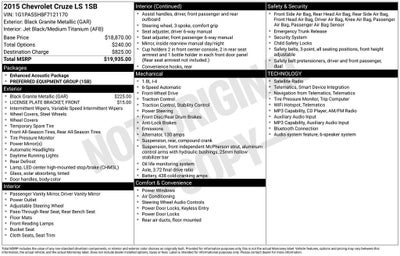 2015 Chevrolet Cruze LS