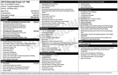 2015 Chevrolet Cruze LT