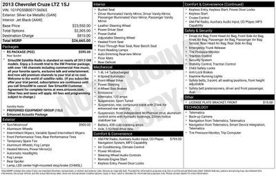 2013 Chevrolet Cruze LTZ