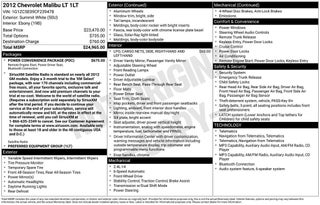 2012 Chevrolet Malibu LT w/1LT