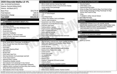 2020 Chevrolet Malibu FL