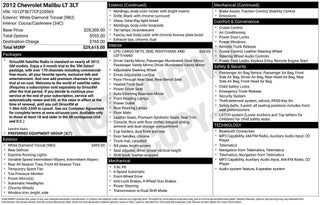 2012 Chevrolet Malibu LT w/3LT