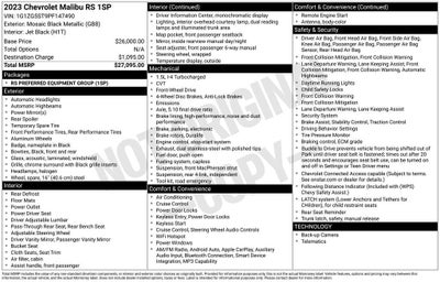 2023 Chevrolet Malibu RS