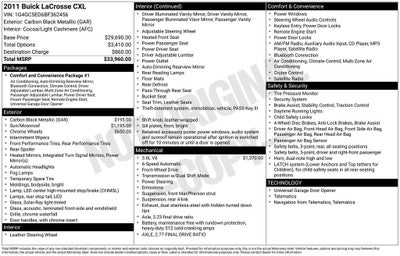 2011 Buick LaCrosse CXL