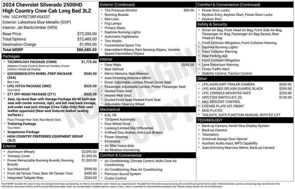 2024 Chevrolet Silverado 2500 HD High Country
