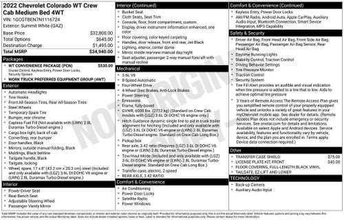 2022 Chevrolet Colorado WT