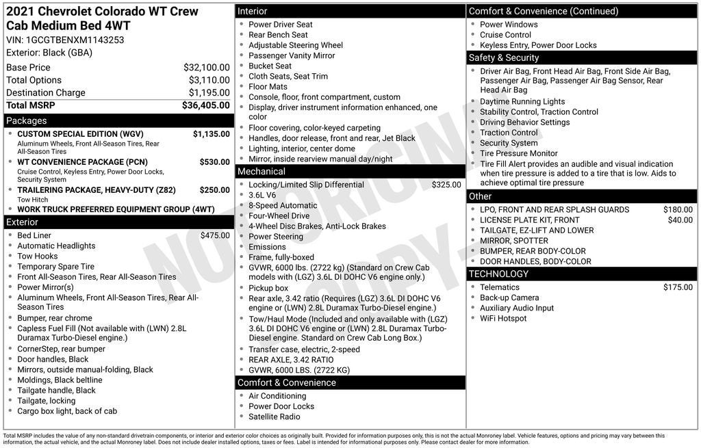 2021 Chevrolet Colorado Work Truck - Photo 7
