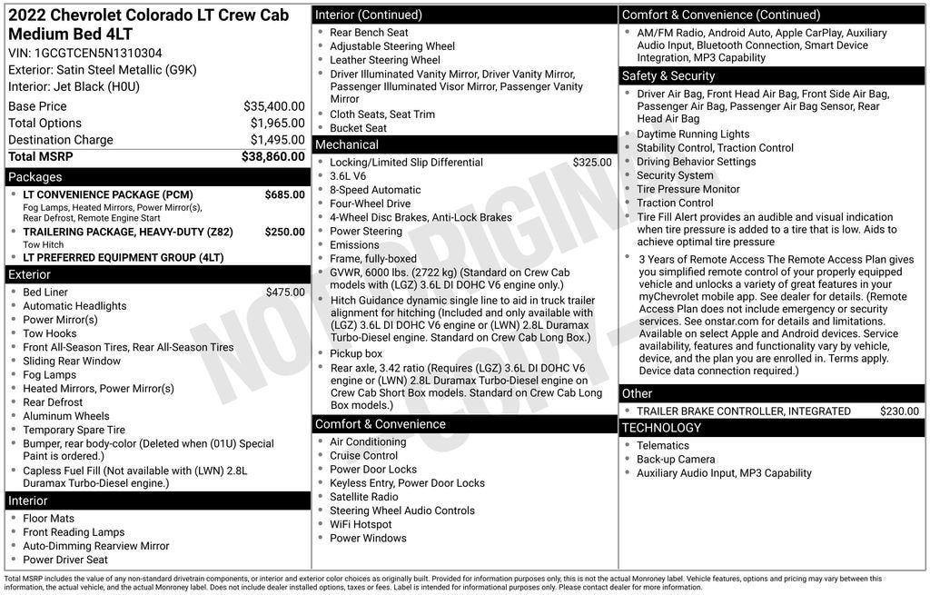 2022 Chevrolet Colorado LT