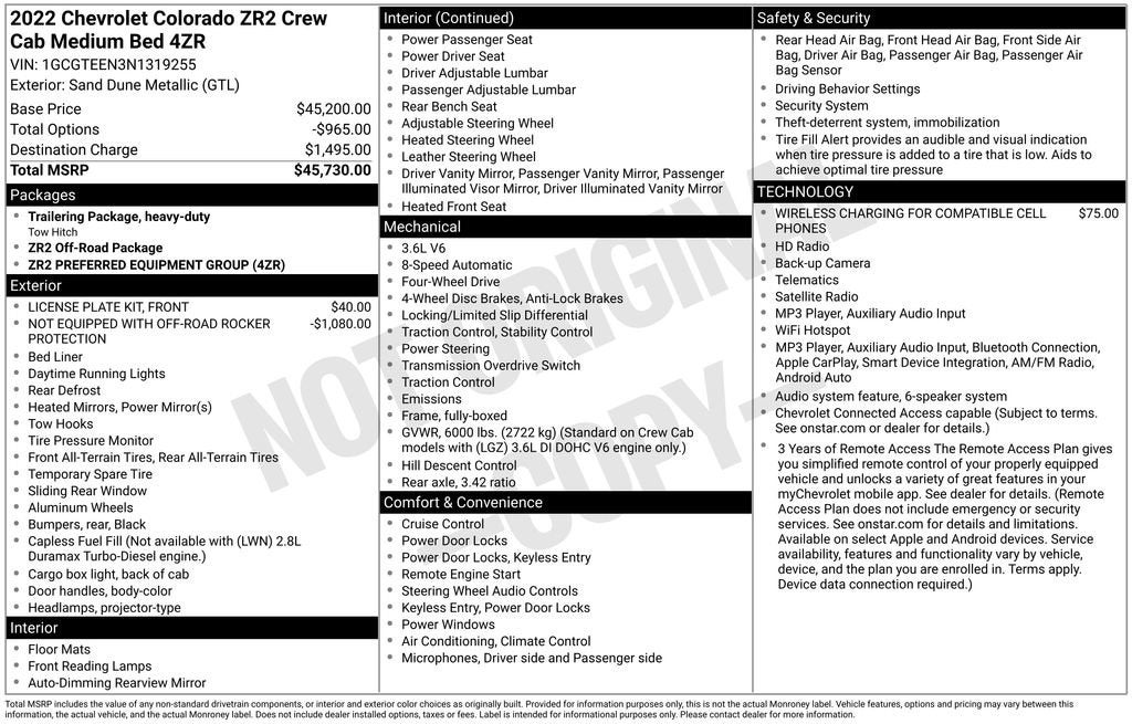2022 Chevrolet Colorado 4WD ZR2