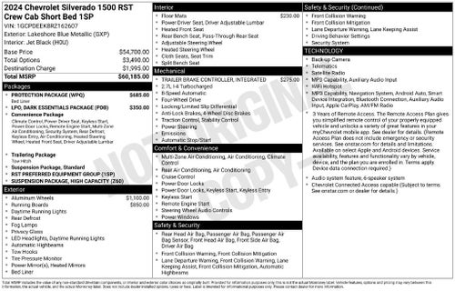 2024 Chevrolet Silverado 1500 RST