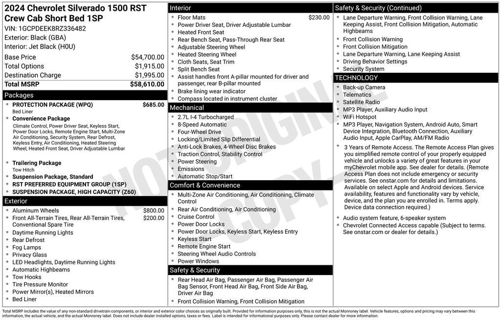 2024 Chevrolet Silverado 1500 RST