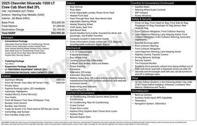 2025 Chevrolet Silverado 1500 LT (2FL)