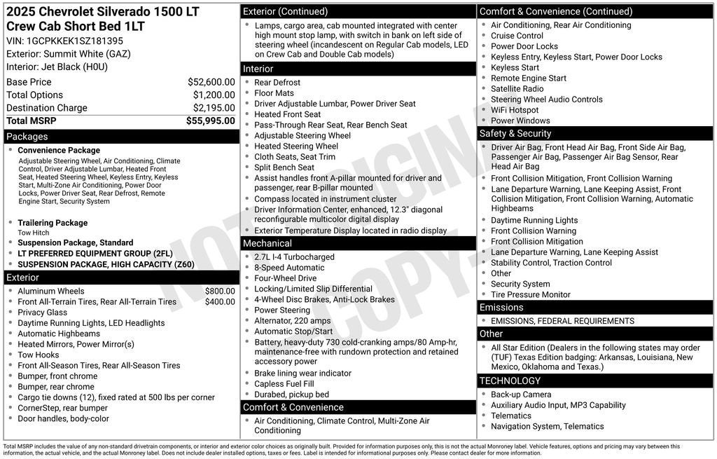 2025 Chevrolet Silverado 1500 LT (2FL)