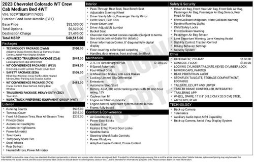2023 Chevrolet Colorado WT